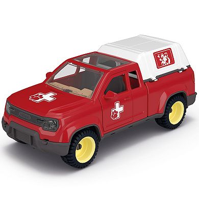 Schleich Farm World Veterinarian Pick-Up Vehicle Playset with Figures & Accessories
