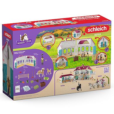 Schleich Horse Club Open Stable Portable Playset with Horse & Human Figurines