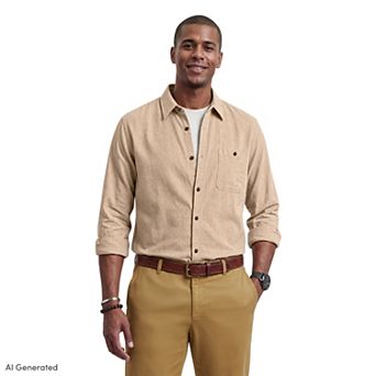 Men's IZOD Corduroy Long Sleeve Button-Down Shirt