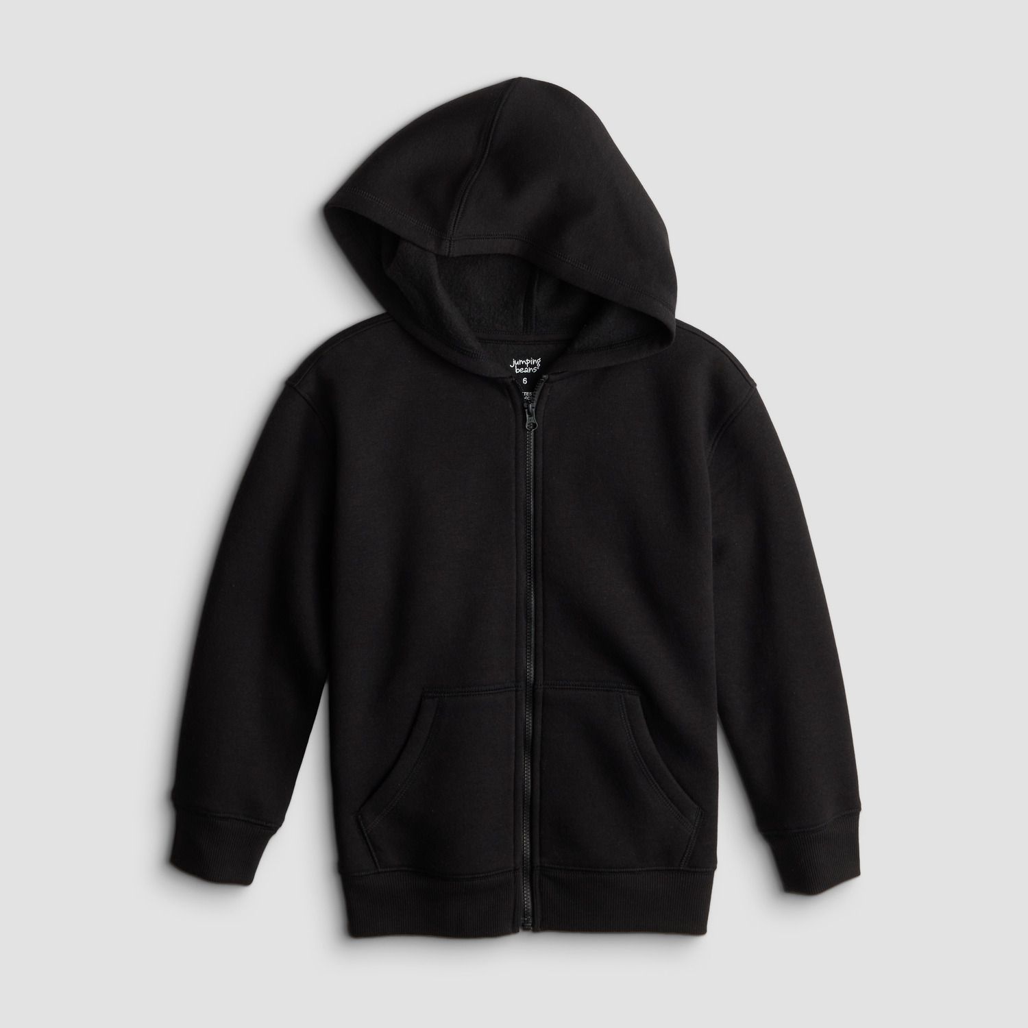 Худи Jumping Beans® Full Zip Fleece для мальчиков, цвет: Чёрный — фото 1