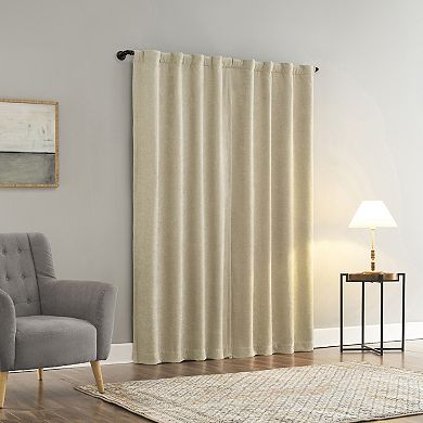 Sun Zero Arisa 2-Pack Velvet Blackout Back Tab Window Curtain Panels