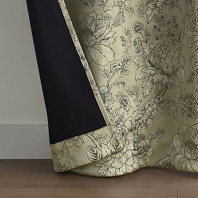 Sun Zero Josette 100% Blackout Grommet Curtain Panel Pair