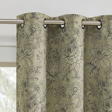 Sun Zero Josette 100% Blackout Grommet Curtain Panel Pair
