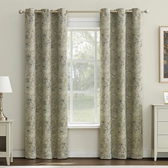 Sun Zero Josette 100% Blackout Grommet Curtain Panel Pair