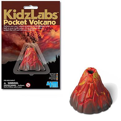 4M KidzLabs Pocket Volcano Baking Soda Eruption STEM Science Activity Kit