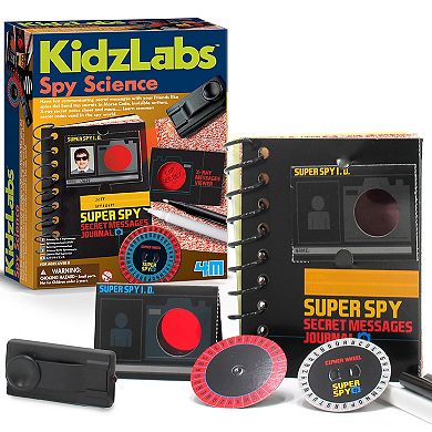 4M KidzLabs Spy Science Secret Messages Journal & X-Ray Viewer