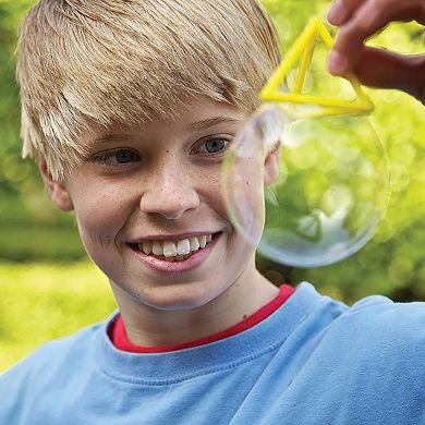 4M KidzLabs Bubble Science DIY Experiment Kit Giant Unbreakable Bubbles & Shaped Wands-Tools