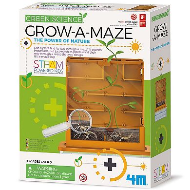 4M Green Science Grow-A-Maze DIY Mini Plant Growth Lab Educational Activity