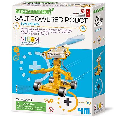 4M Salt Powered Robot DIY Building Kit Engineering Play STEAM Project