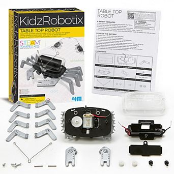4M KidzRobotix Table Top Robot DIY Smart Crab Toy Motorized Action Science Kit