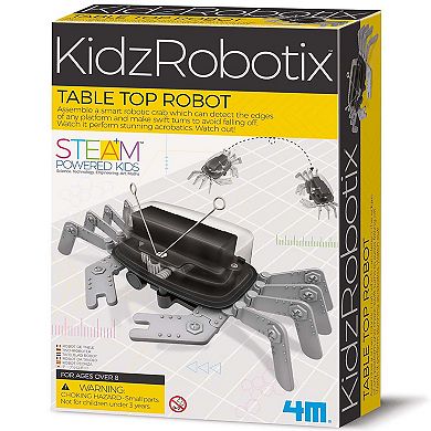 4M KidzRobotix Table Top Robot DIY Smart Crab Toy Motorized Action Science Kit