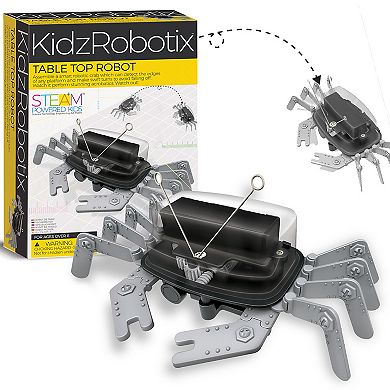 4M KidzRobotix Table Top Robot DIY Smart Crab Toy Motorized Action Science Kit