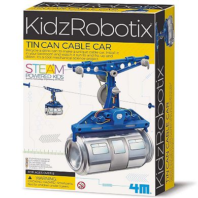4M KidzRobotix Tin Can Cable Car DIY Building Science Kit
