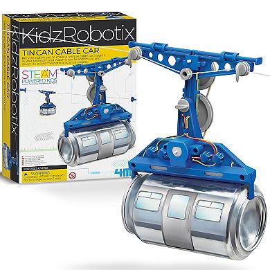 4M KidzRobotix Tin Can Cable Car DIY Building Science Kit