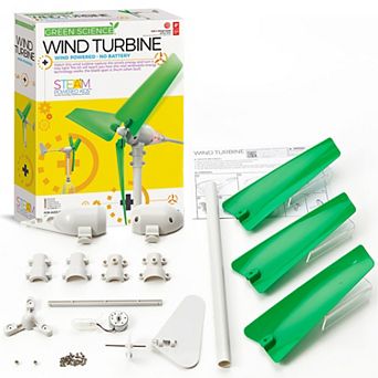 4M Green Science Wind Turbine DIY Functional Kit Air-Powered Renewable Energy