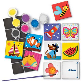 4M Magnetic Mini Tile Art DIY Fridge Magnets Kit 2x2-Inch Tiles