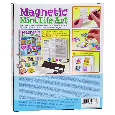 4M Magnetic Mini Tile Art DIY Fridge Magnets Kit 2x2-Inch Tiles