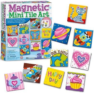 4M Magnetic Mini Tile Art DIY Fridge Magnets Kit 2x2-Inch Tiles