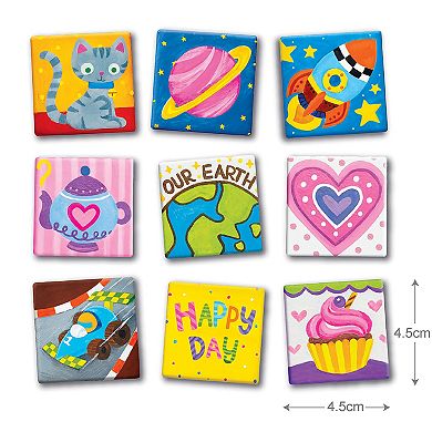 4M Magnetic Mini Tile Art DIY Fridge Magnets Kit 2x2-Inch Tiles