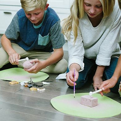 4M KidzLabs Dig Glow Shark Tooth Fossils Craft Kit