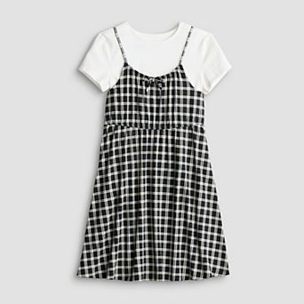 Girls 6-16 SO® Twofer Slip Dress in Regular & Plus Size