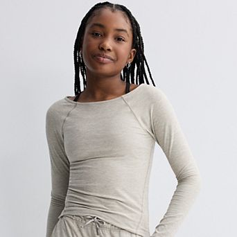 Girls 7-16 FLX Wander Ballet Neck Top