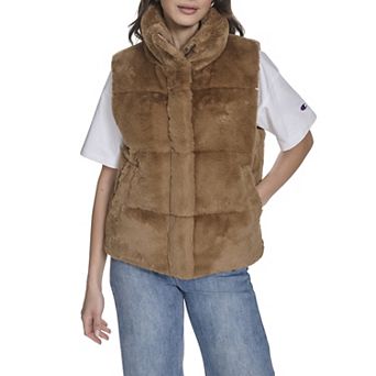 Juniors' Champion® Faux Fur Puffer Vest