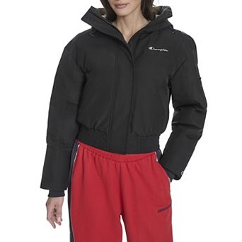 Juniors' Champion® Cropped Hooded Ski Bomber Jacket