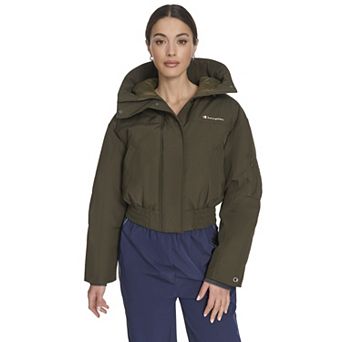 Juniors' Champion® Cropped Hooded Ski Bomber Jacket