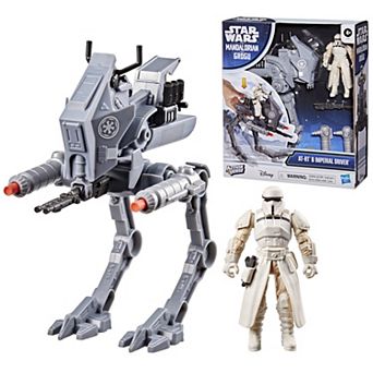 Disney's Star Wars ActionVerse AT-RT & Imperial Remnant Driver Action Figure