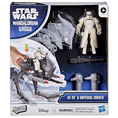 Disney's Star Wars ActionVerse AT-RT & Imperial Remnant Driver Action Figure
