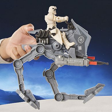 Disney's Star Wars ActionVerse AT-RT & Imperial Remnant Driver Action Figure