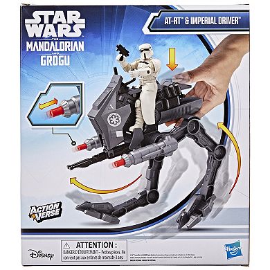 Disney's Star Wars ActionVerse AT-RT & Imperial Remnant Driver Action Figure