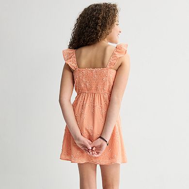 Girls 7-16 Sea + Skye Embroidered Tank Dress