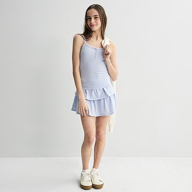 Girls 7-16 Sea + Skye Button Front Tank Top