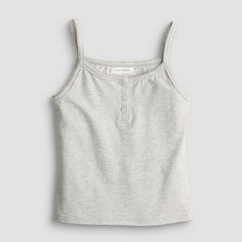 Girls 7-16 Sea + Skye Button Front Tank Top