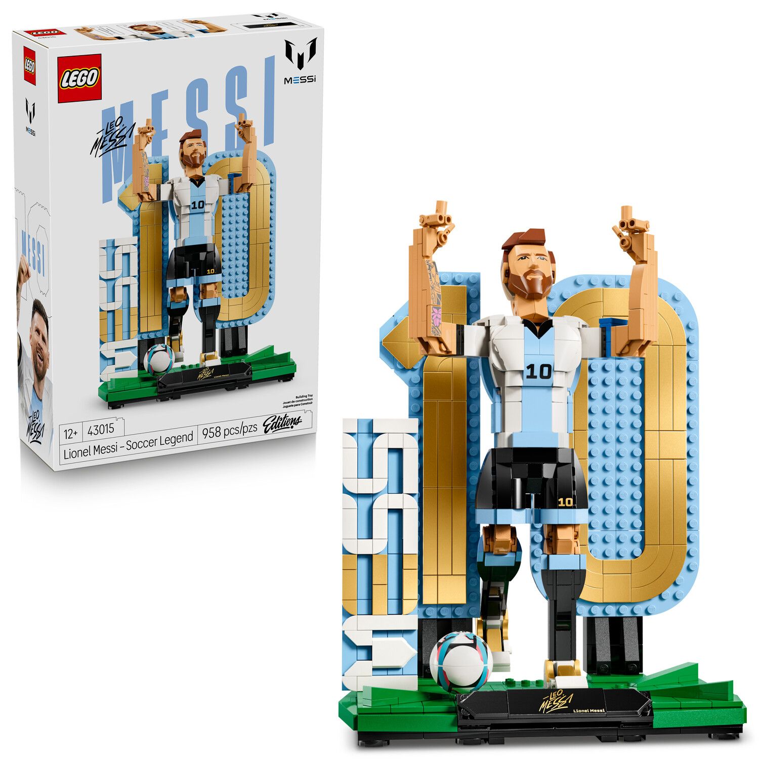 Детские конструкторы LEGO Editions Lionel Messi 43015 Building Kit (958 Pieces)