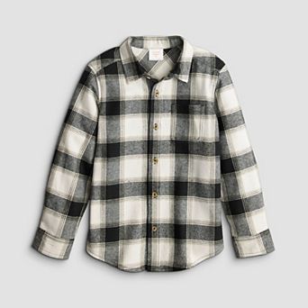 Boys 4-12 Jumping Beans® Flannel Button-Down Long-Sleeve Shirt
