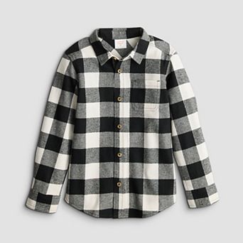 Boys 4-12 Jumping Beans® Flannel Button-Down Long-Sleeve Shirt