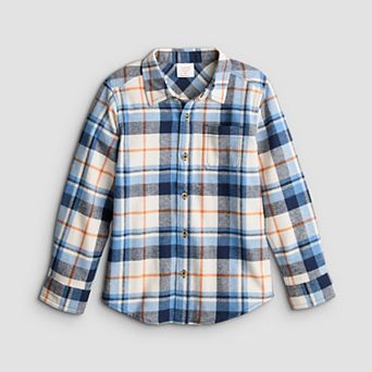 Boys 4-12 Jumping Beans® Flannel Button-Down Long-Sleeve Shirt