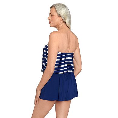 Women's Bal Harbour Blouson Bandeau Romper with Pockets