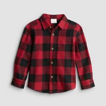 Baby & Toddler Boy Jumping Beans® Flannel Button-Down Shirt