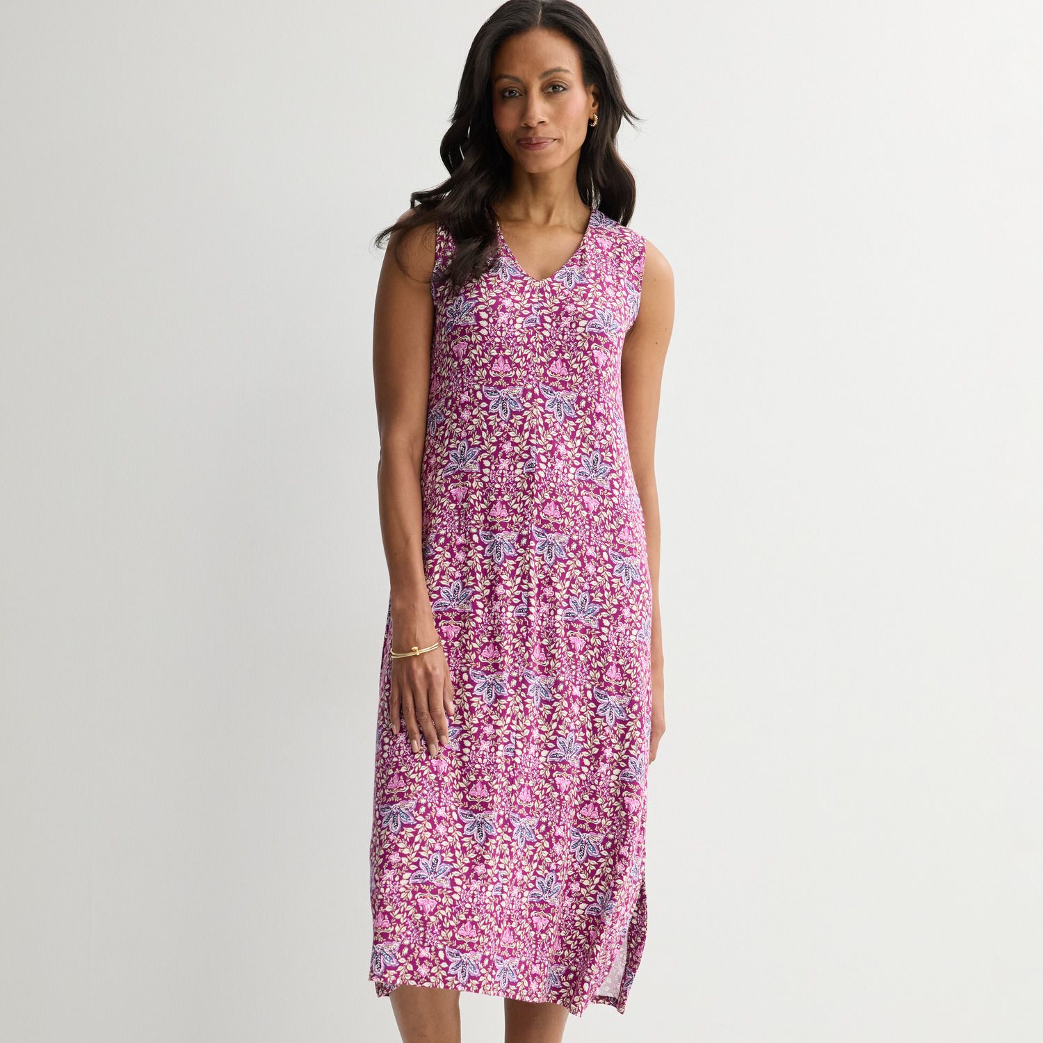 Женские платья Croft & Barrow V-Neck Knit Midi Dress