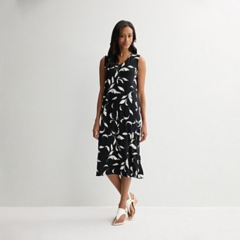 Women's Croft & Barrow® V-Neck Knit Midi Dress