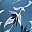 Indigo Tropic Leaves