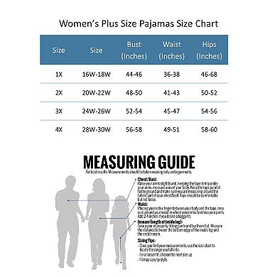 Cozy Couture Women's Chilling with my Snowmies Plus Size Pajama Set