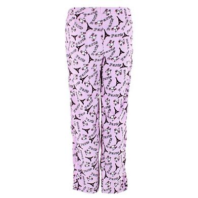 CTM Women's Paris Poodle Pajama Pants