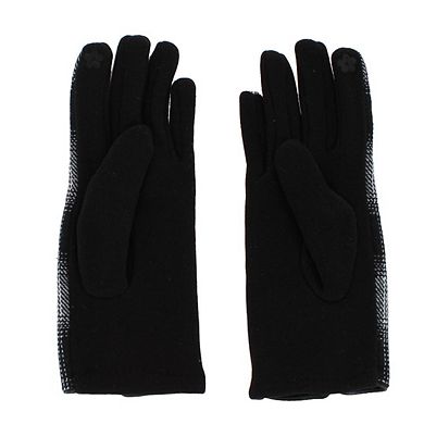 CTM Women's Buffalo Plaid Touchscreen Winter Gloves