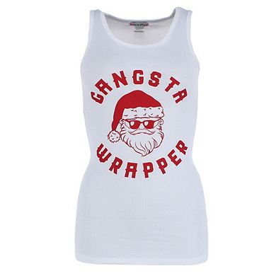 em & alfie Women's Gangsta Wrapper Christmas Pajama Set