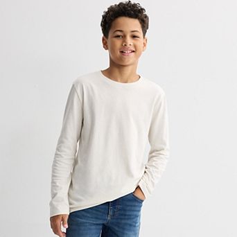 Boys 8-20 Sonoma Goods For Life® Everyday Long Sleeve T-Shirt in Regular & Husky
